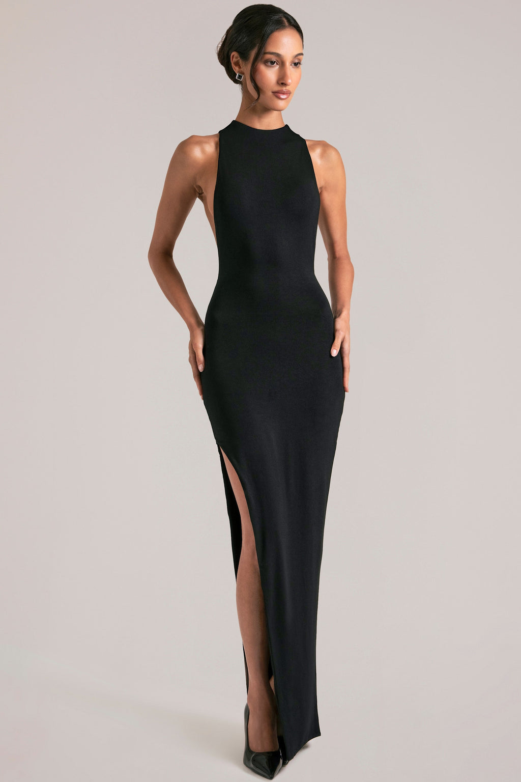 Sleeveless Maxi Dress  in Black